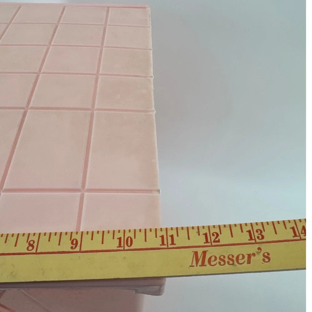 Festival Vintage Pink Plastic Laundry Hamper Retro Mid Century Storage Bin